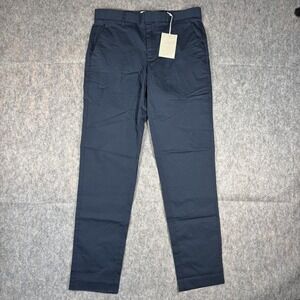 Everlane The Air Chino‎ Pants Men's 31 x 32 (32 x 31) Navy Blue Golf Stretch NWT